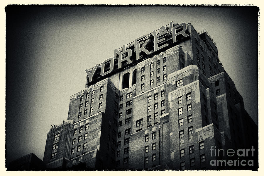 Vintage Photograph - The New Yorker Hotel New York City by Sabine Jacobs