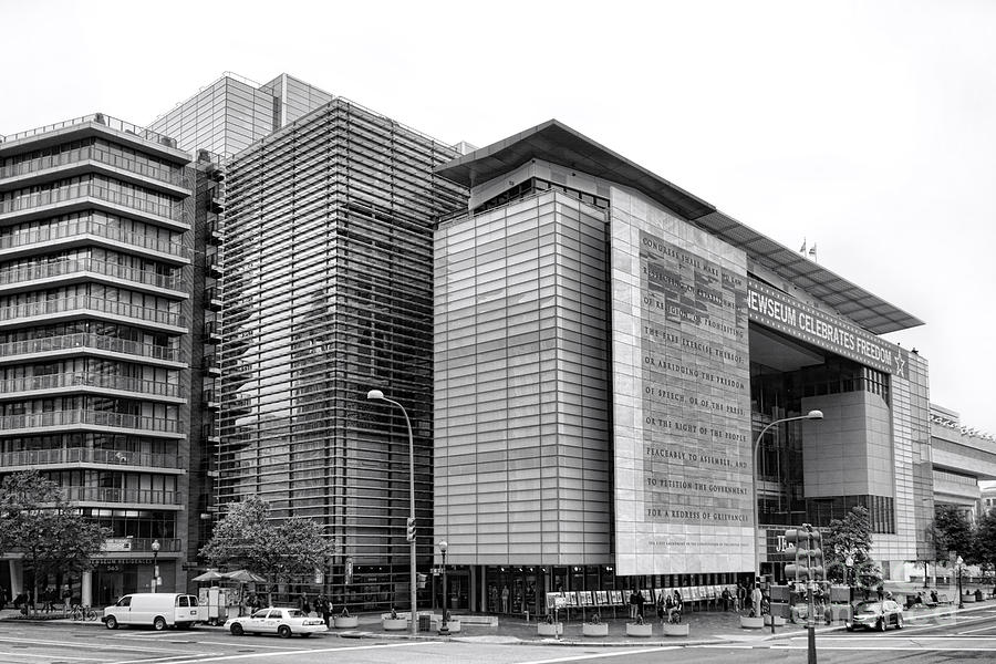 Washington Photograph - The Newseum by Olivier Le Queinec
