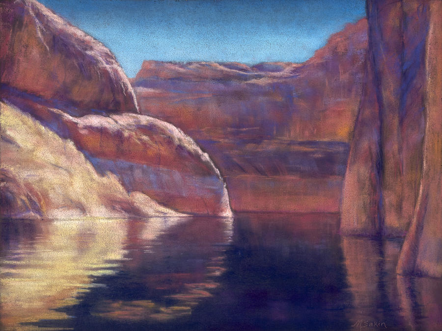 Desert Painting - The Next Bend by Marjie Eakin-Petty