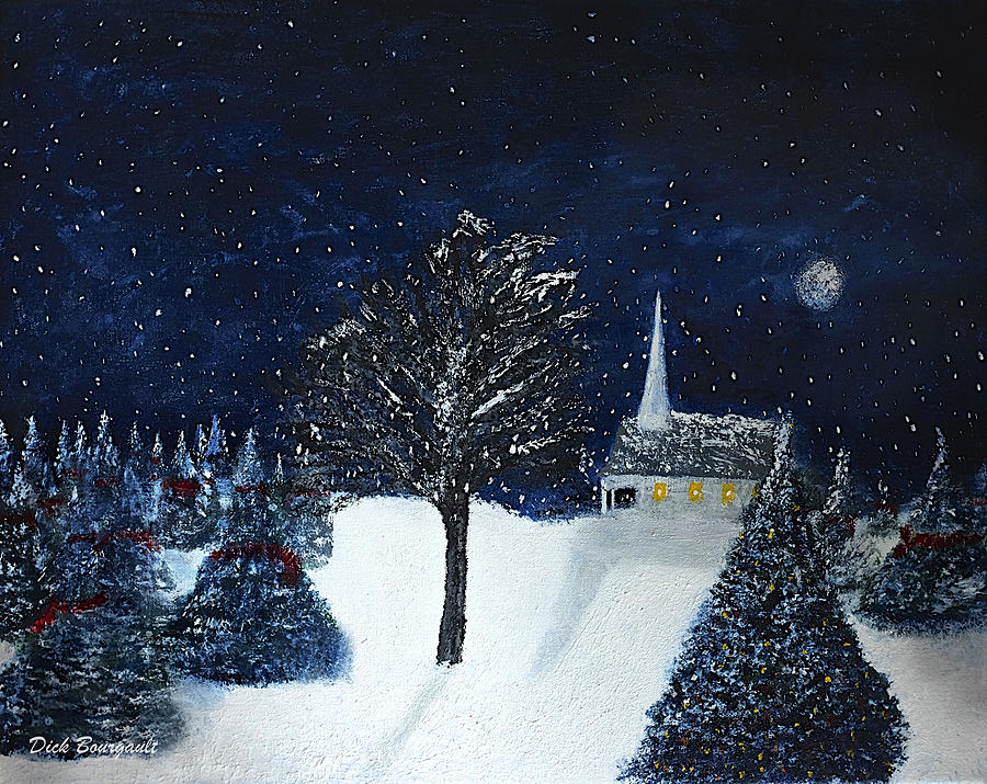The Night Before Christmas Painting by Dick Bourgault