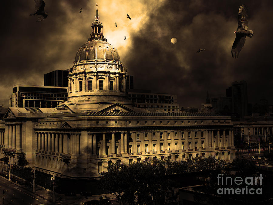 The Night The Vultures Returned To San Francisco City Hall 5D22510 Photograph by Wingsdomain Art and Photography