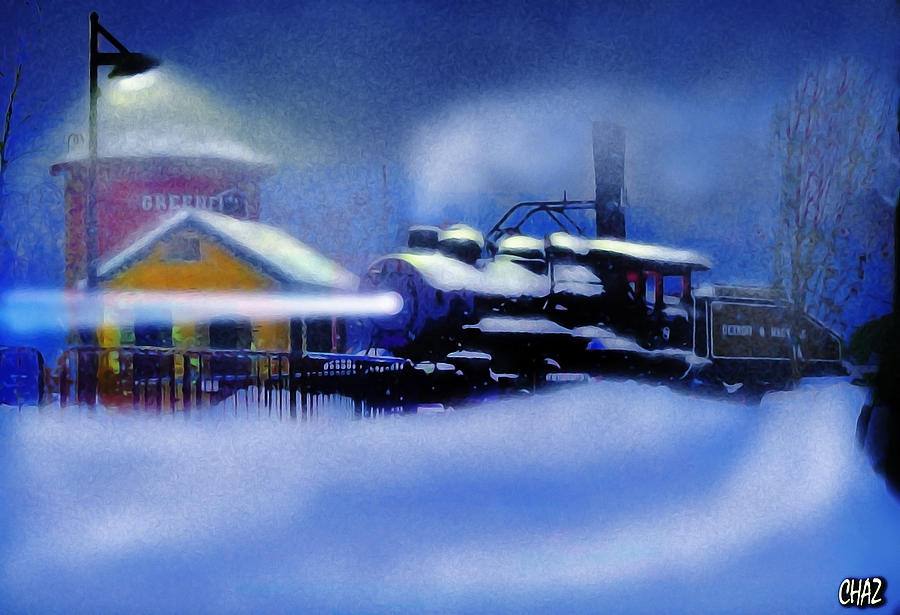 The Night Train Painting by CHAZ Daugherty