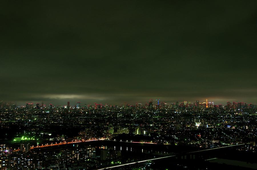 The Night View Of Tokyo Photograph by Masakazu Ejiri