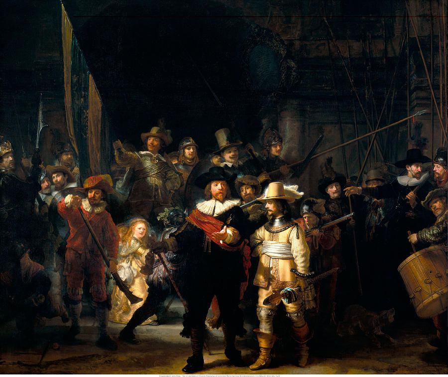 Rembrandt Van Rijn Digital Art - The Night Watch by Rembrandt van Rijn