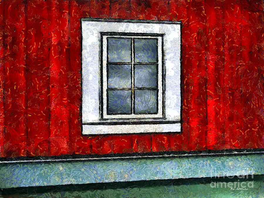 The Night Window Painting by RC DeWinter