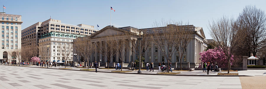 The North Face Of The U.s. Treasury Photograph by Panoramic Images