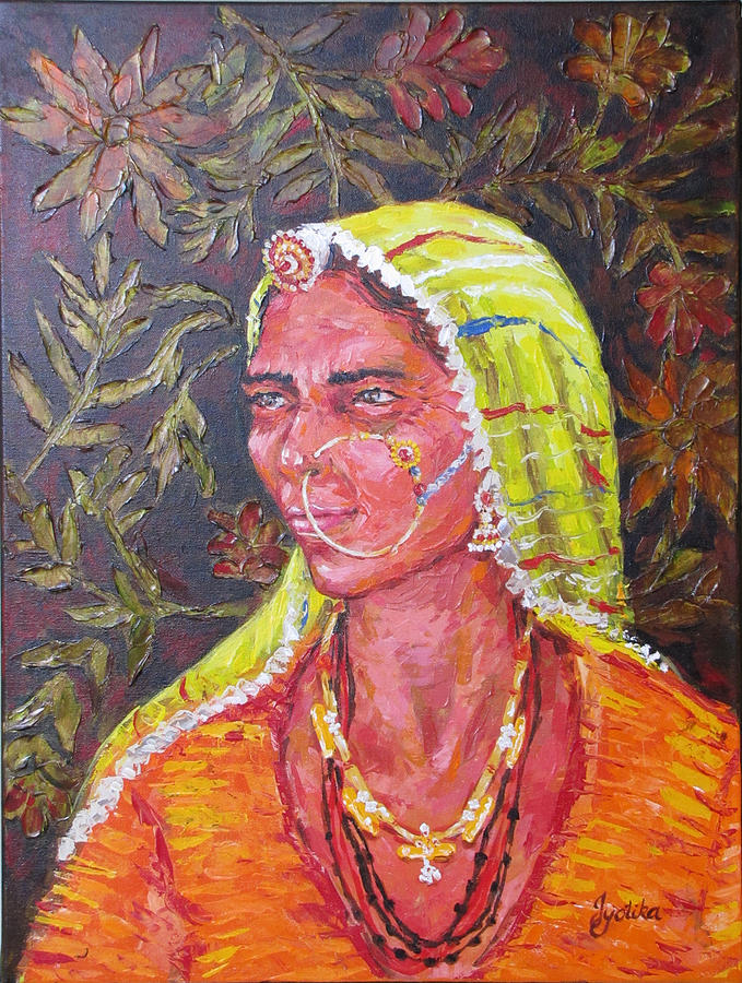 The Tribal Woman Painting by Jyotika Shroff