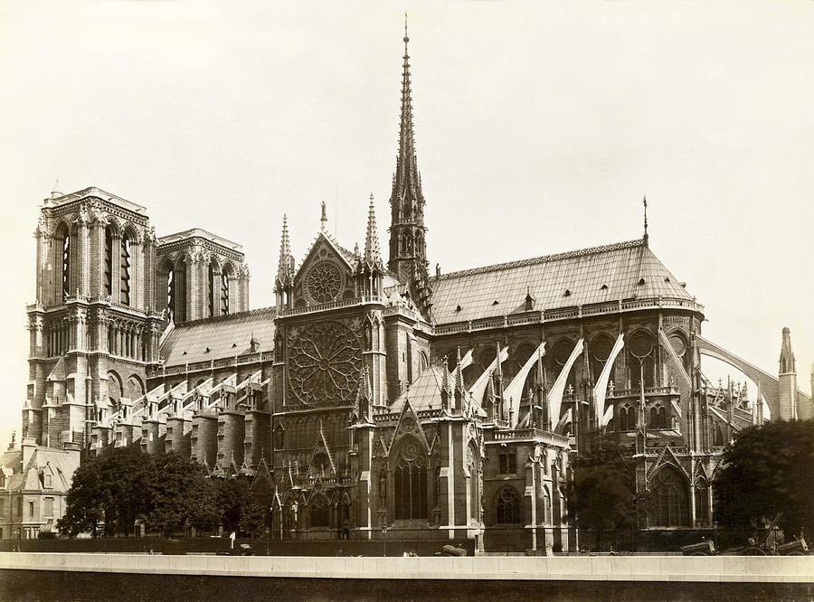 The Notre Dame de Paris Photograph by Jules Hautecoeur