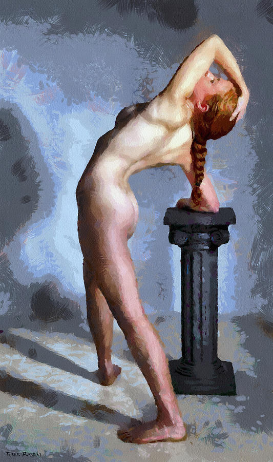 The Nude and the Pedestal Painting by Tyler Robbins