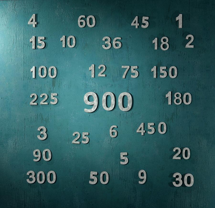 The Number 900 And All Its Factors Photograph By Robert Brook science 