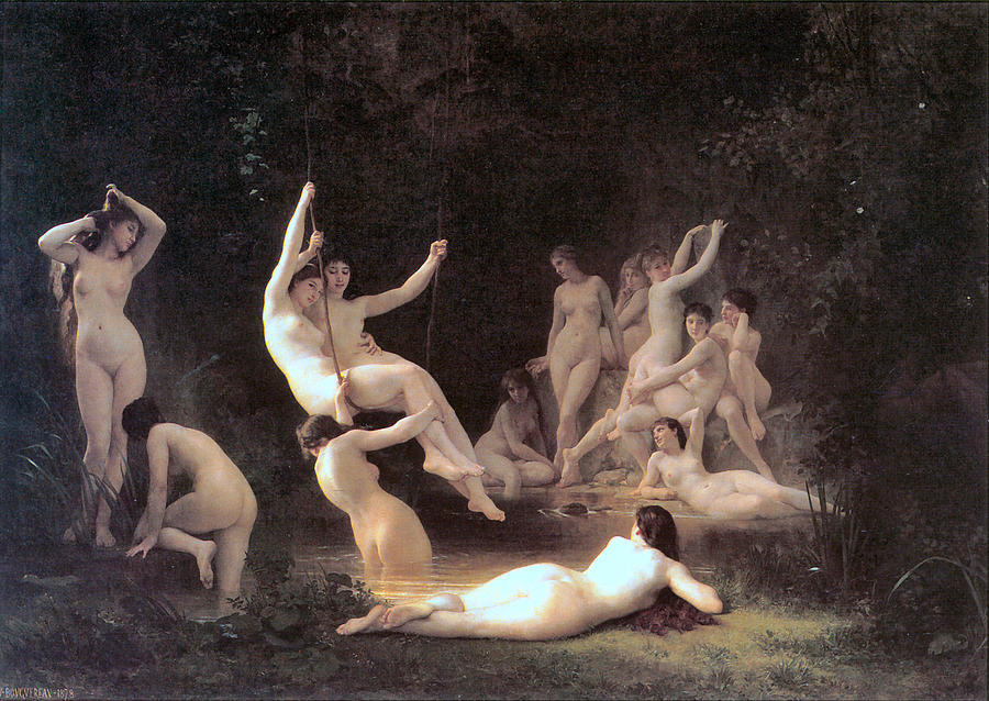 The Nymphaeum Digital Art by William Bouguereau