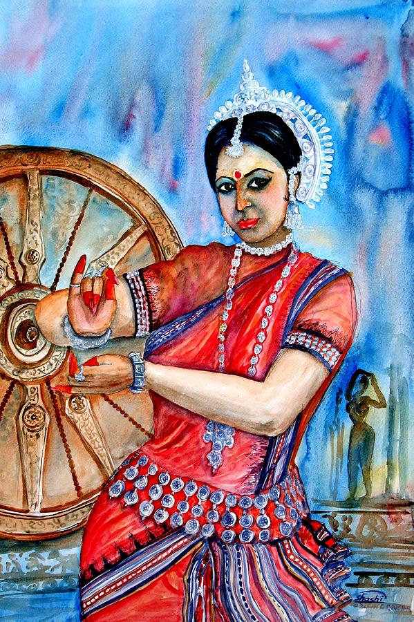 The Odissi Dancer Painting by Shashikanta Parida