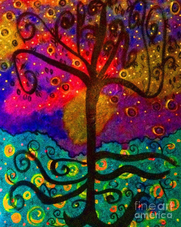 The Oh My Gosh Tree Original Painting by Donna Daugherty Painting by Donna Daugherty