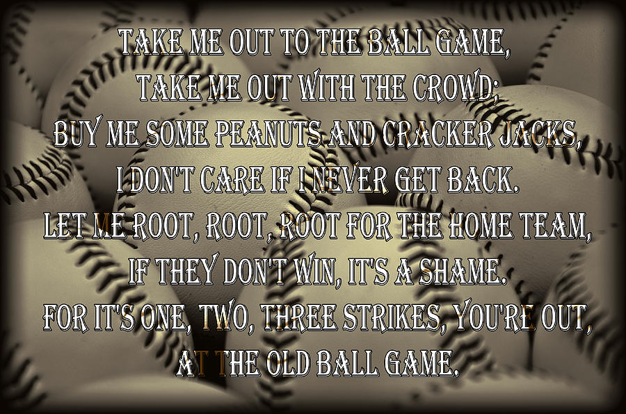 Baseball Photograph - The Old Ballgame by Ricky Barnard
