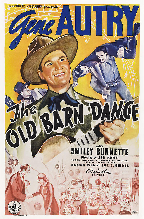 The Old Barn Dance, Us Poster, Gene Photograph by Everett | Fine Art ...