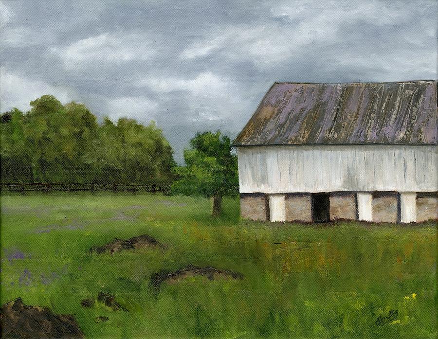 The Old Barn Painting by Deborah Butts