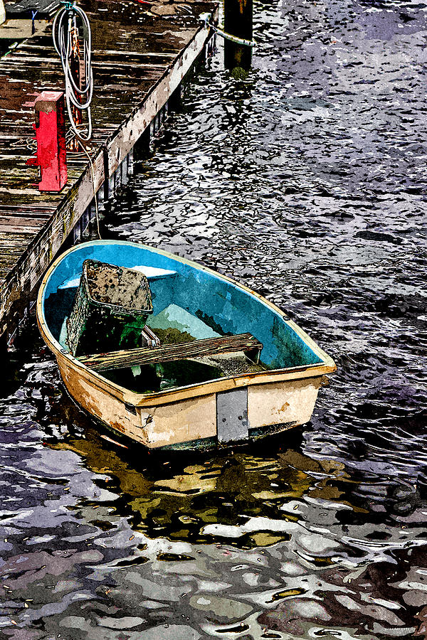 The old boat paint effect image Photograph by Tom Prendergast