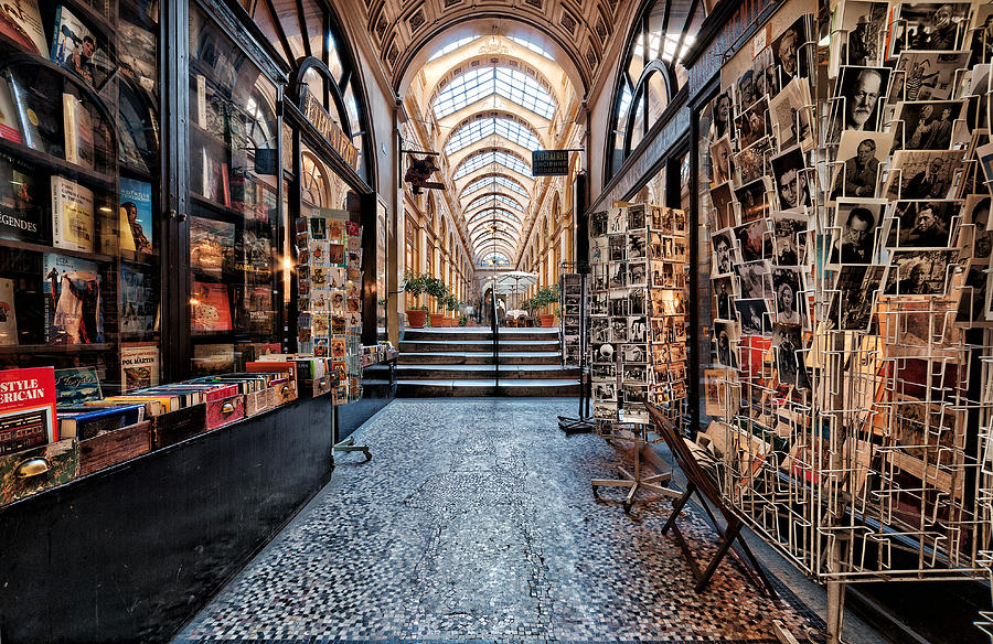 The Old Bookstore of Galerie Vivienne Photograph by David Giral