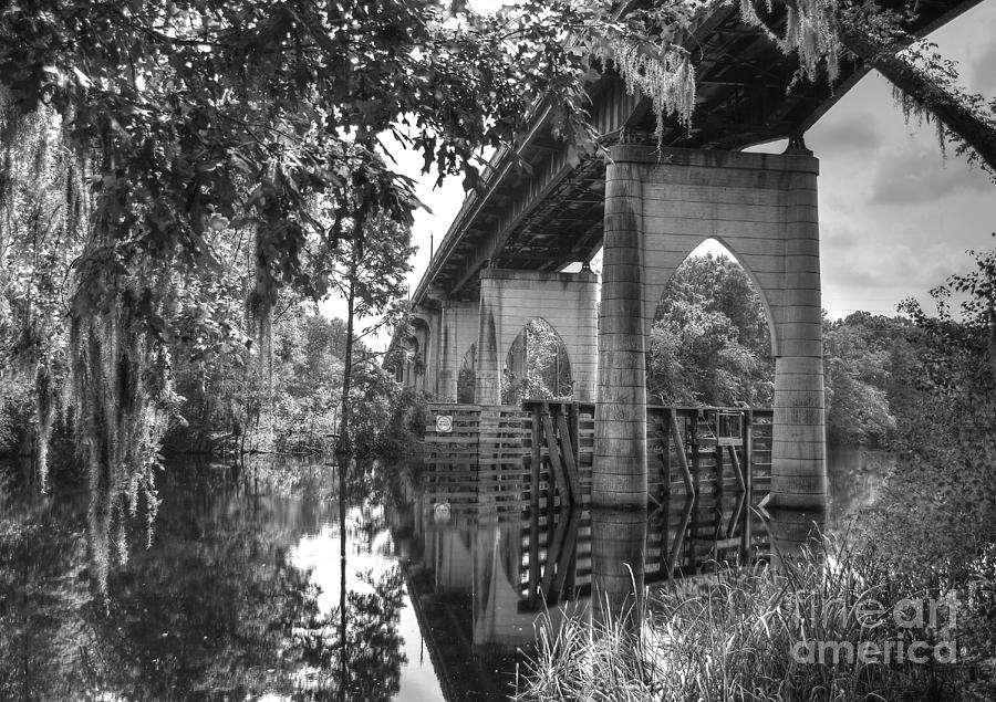 The Old Bridge Reflection Photograph by Kathy Baccari