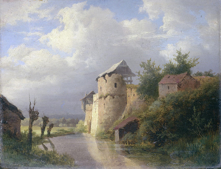 The Old Castle Louwrens Hanedoes Drawing By Litz Collection