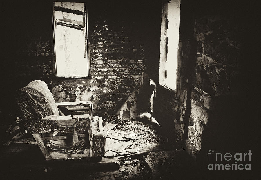 The Old Chair in a Cold Farmhouse Photograph by Wilma  Birdwell
