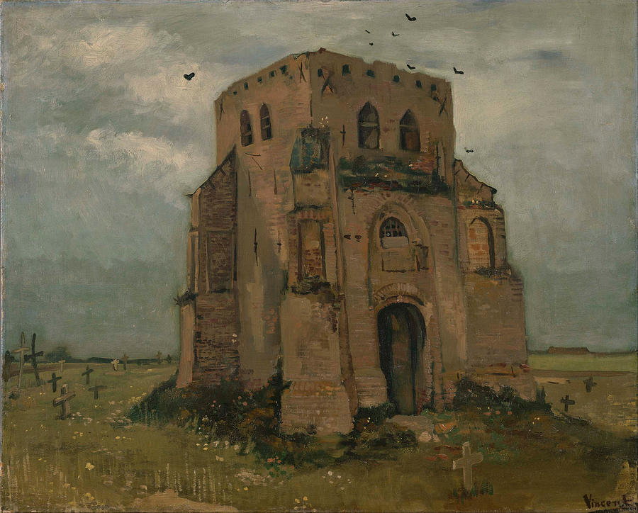 Vincent Van Gogh Painting - The Old Church Tower At Nuenen by Vincent Van Gogh