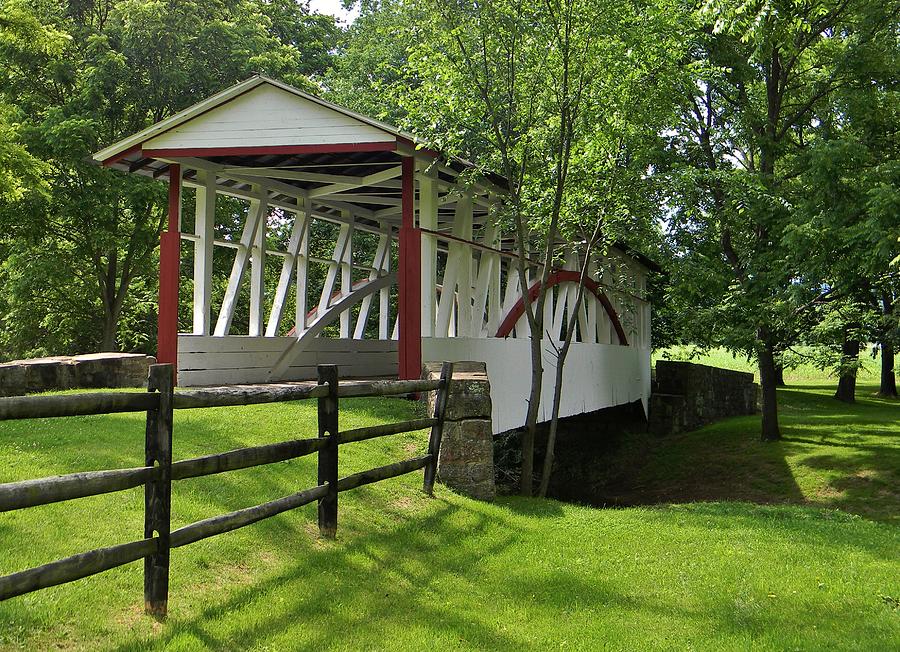 The Old Covered Bridge Photograph by Jean Goodwin Brooks