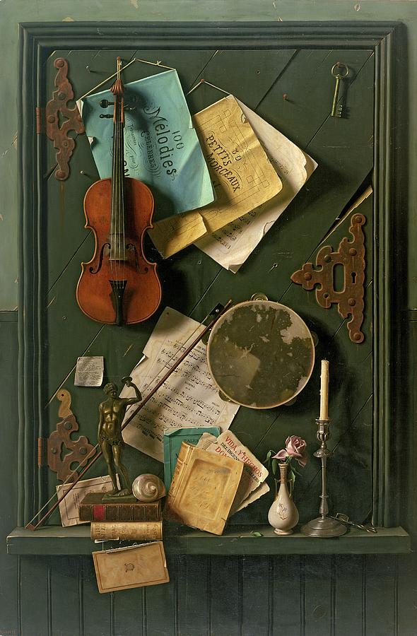 The Old Cupboard Door, 1889 Painting by William Michael Harnett