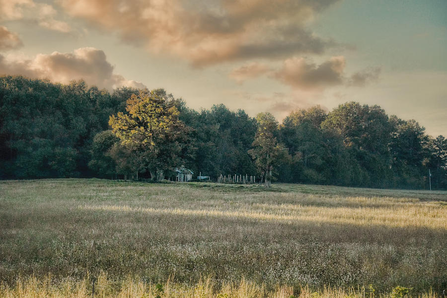 The Old Farm At Sunrise - Country Scene Photograph by Jai Johnson