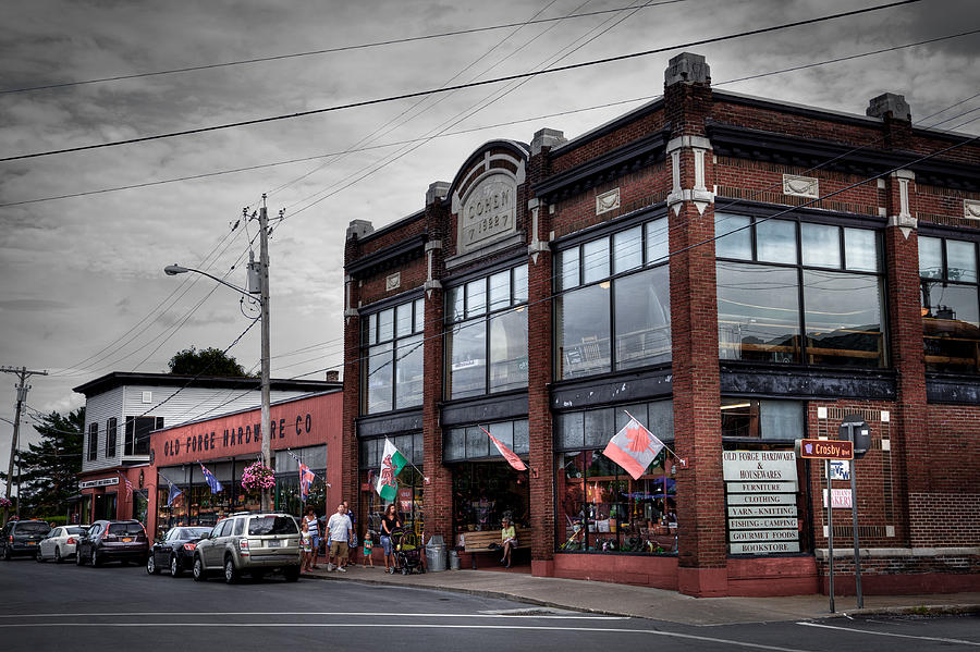 Architecture Photograph - The Old Forge Hardware Company - Old Forge New York by David Patterson