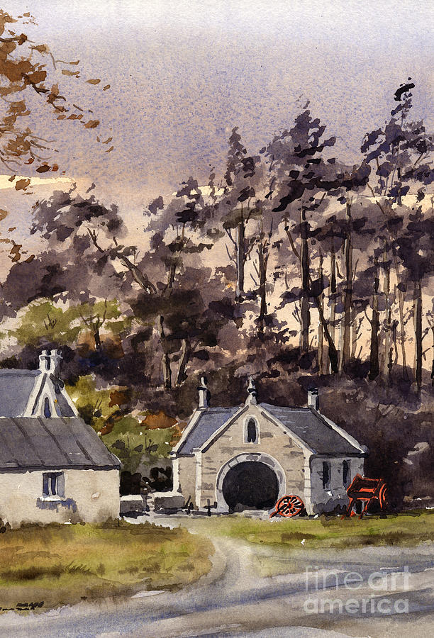 The Old Forge in Enniskerry Wicklow Painting by Val Byrne