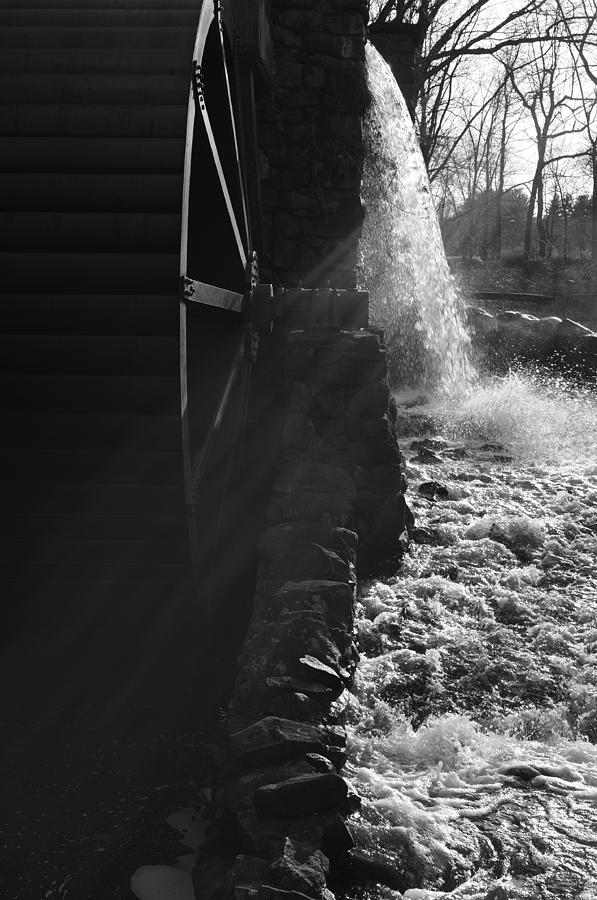 The Old Grist Mill - Black and White Photograph by Luke Moore