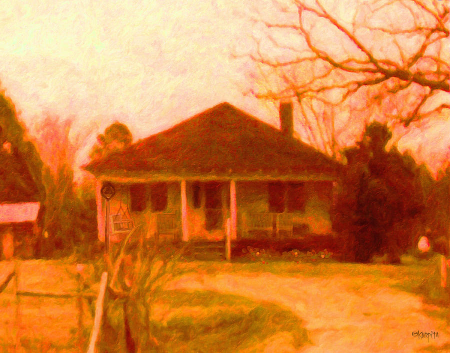 The Old Home Place Painting by Rebecca Korpita