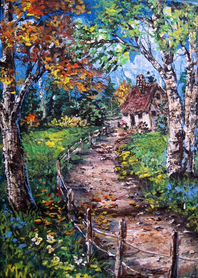 The old homestead Painting by Megan Walsh