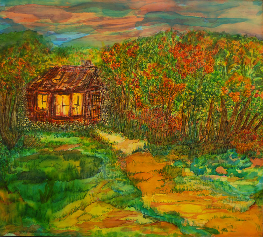 The Old Homestead Painting by Susan Moody