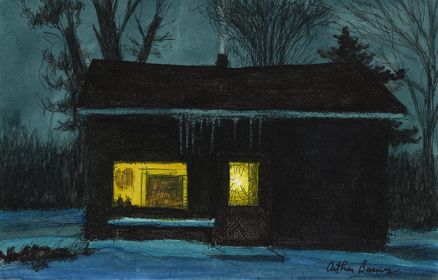 The Old House Painting by Arthur Barnes