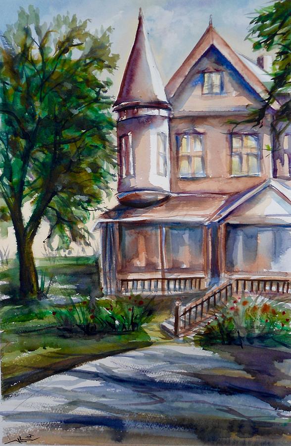 The old house Painting by Katerina Kovatcheva