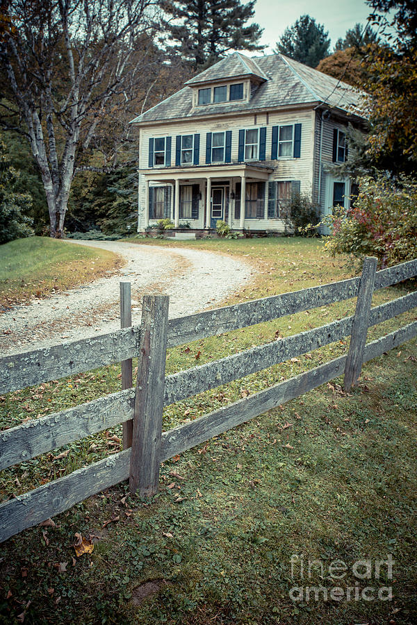 The old house on the hill  Photograph by Edward Fielding