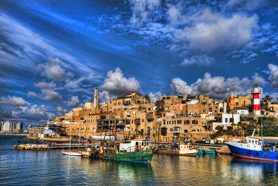Israel Photograph - the old Jaffa port by Ron Shoshani