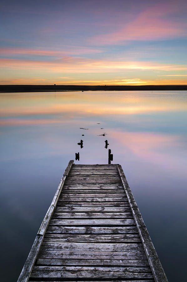 The Old Jetty on the Fleet Lagoon Photograph by Chris Frost | Fine Art ...