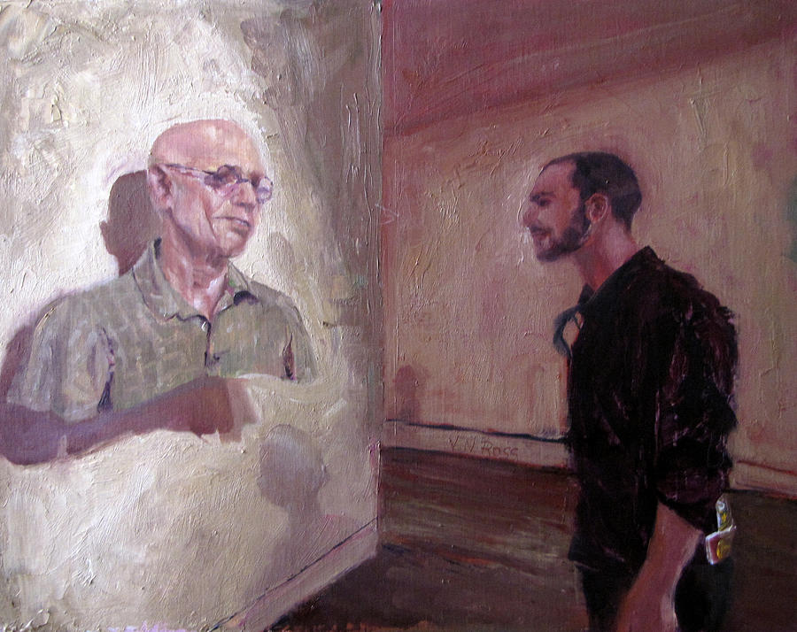 The Old Man and Me Painting by Vicki Ross
