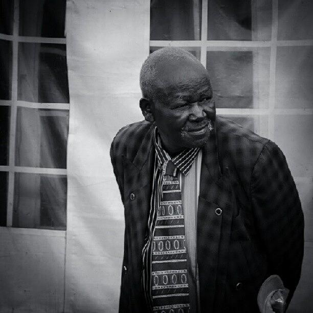 Old Photograph - The Old Man At Mobiles Wedding. #africa by Grant Swanepoel