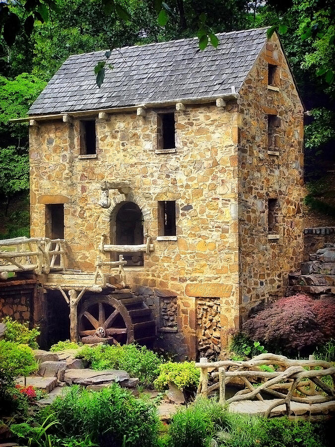 Little Rock Photograph - The Old Mill - Pughs Mill 1832 by Gregory Ballos