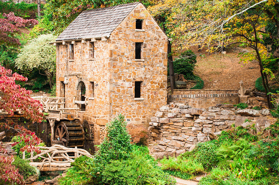 The Old Mill - Pughs Mill in Little Rock Arkansas Photograph by Gregory Ballos