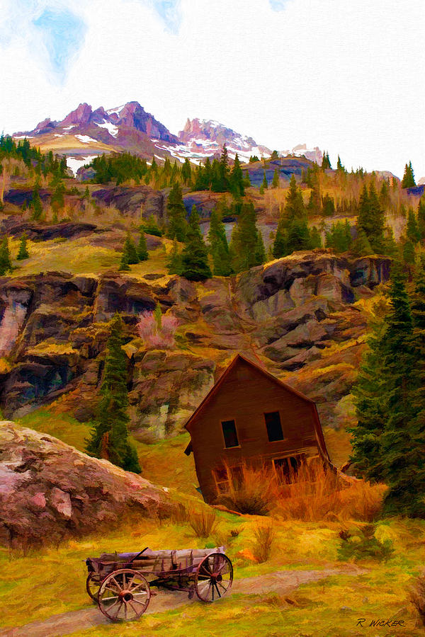 The Old Miners House Digital Art by Rick Wicker