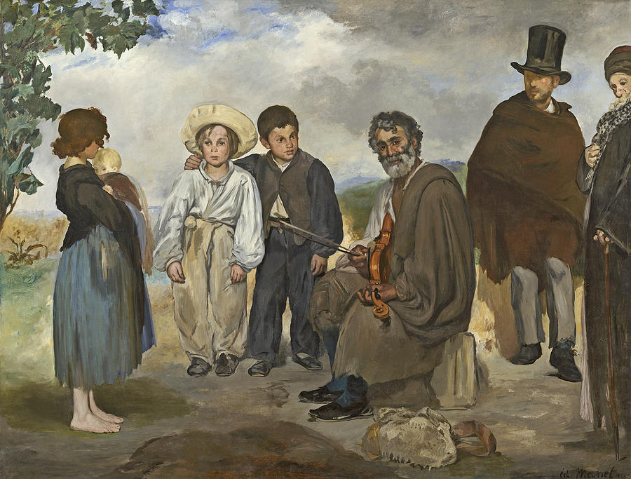 Music Painting - The Old Musician by Edouard Manet