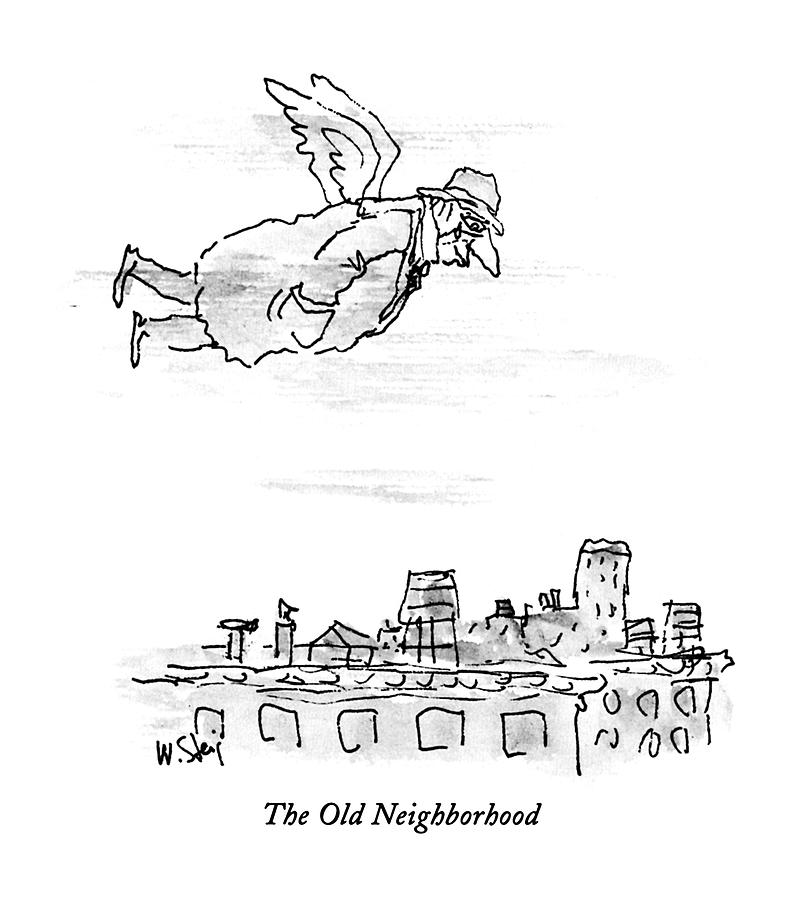 The Old Neighborhood Drawing by William Steig