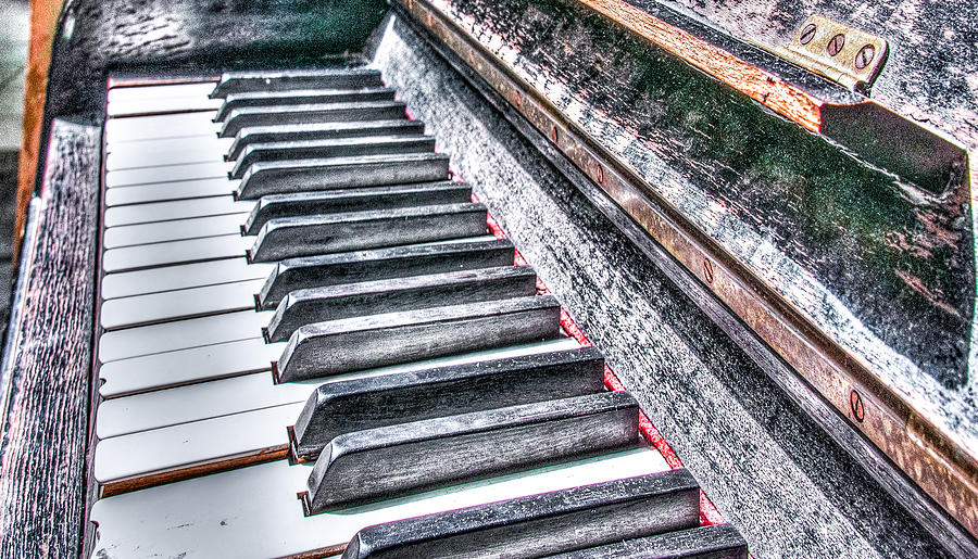 The Old Piano Photograph by Alex Hiemstra