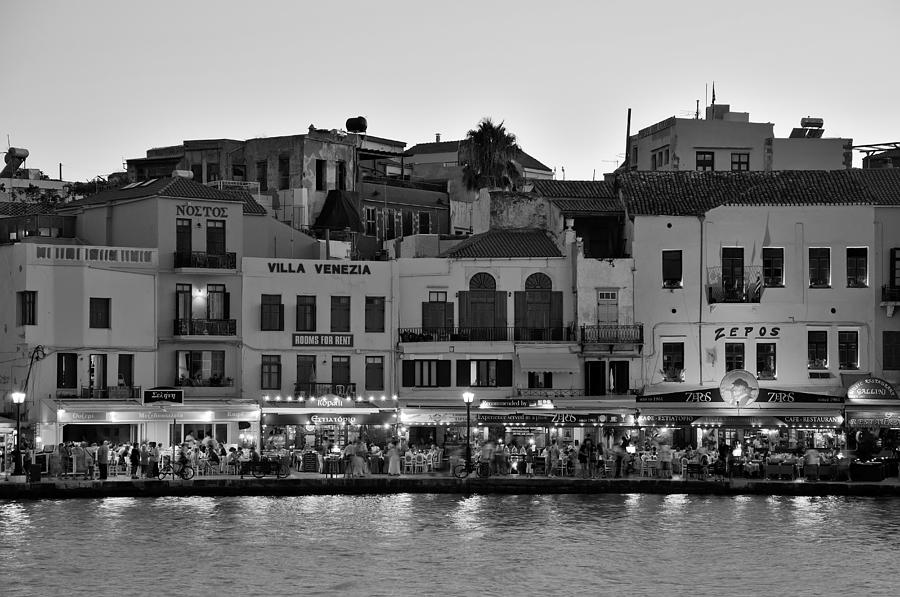 The old port of Chania during dusk time Photograph by George Atsametakis