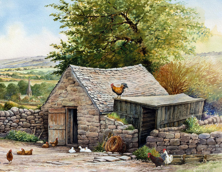 The Old Poultry House Painting by Anthony Forster